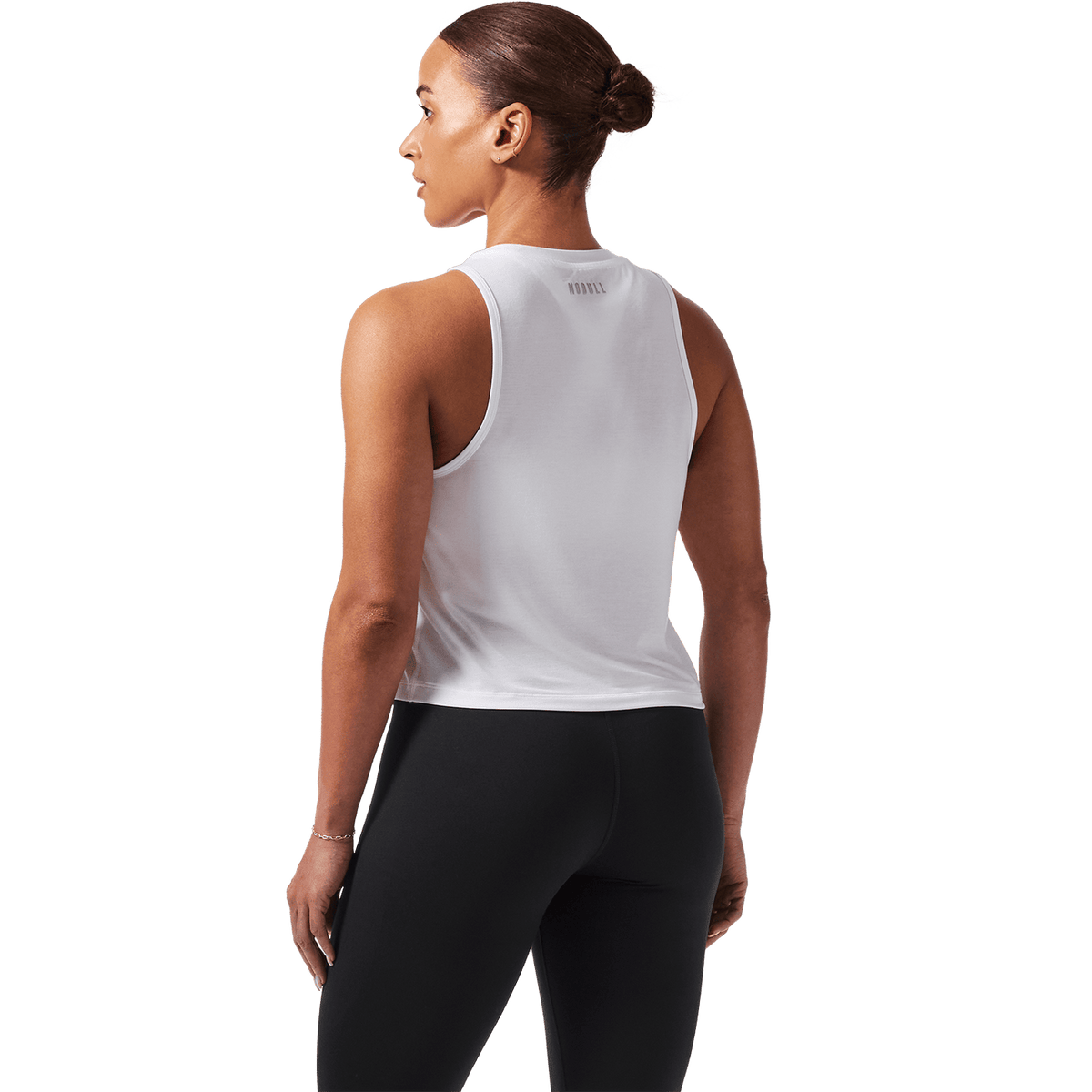 NOBULL Women's White U Muscle Tank Top
