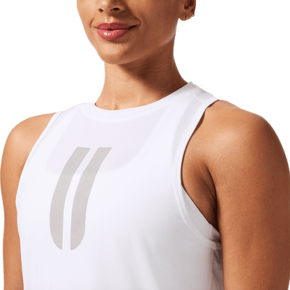 NOBULL Women's White U Muscle Tank Top