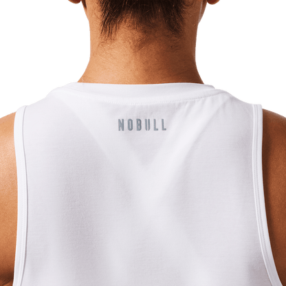 NOBULL Women's White U Muscle Tank Top