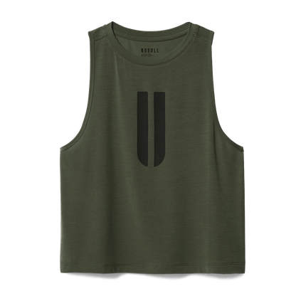 NOBULL Women's Dark Army U Muscle Tank Top