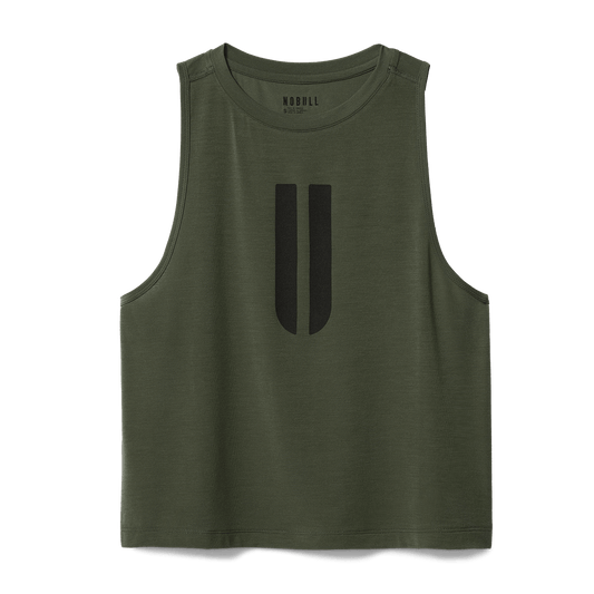 NOBULL Women's Dark Army U Muscle Tank Top