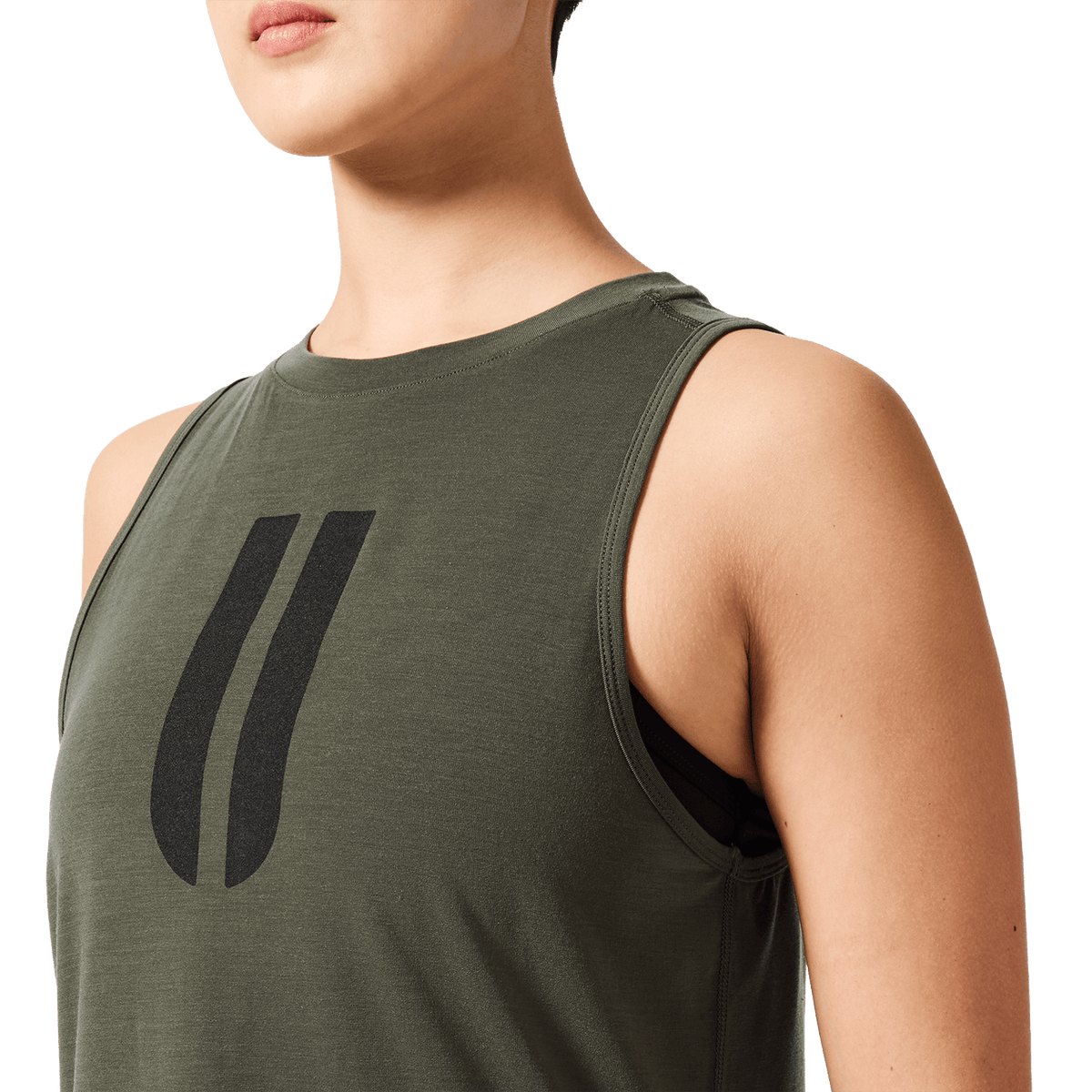 NOBULL Women's Dark Army U Muscle Tank Top