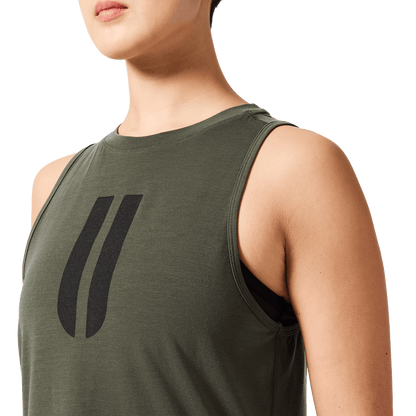 NOBULL Women's Dark Army U Muscle Tank Top
