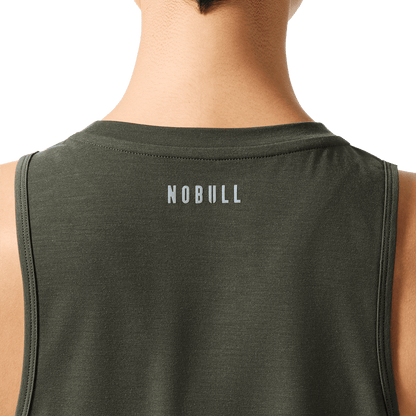 NOBULL Women's Dark Army U Muscle Tank Top