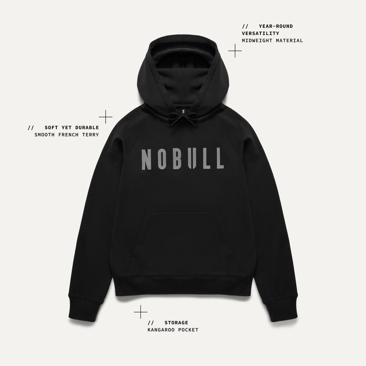 NOBULL Women's Black NOBULL Hoodie