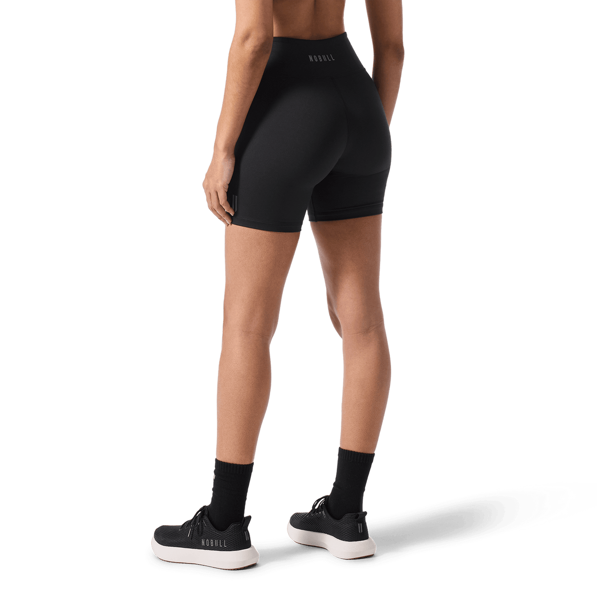 NOBULL Women's Black U High-Rise Matte Short 6"
