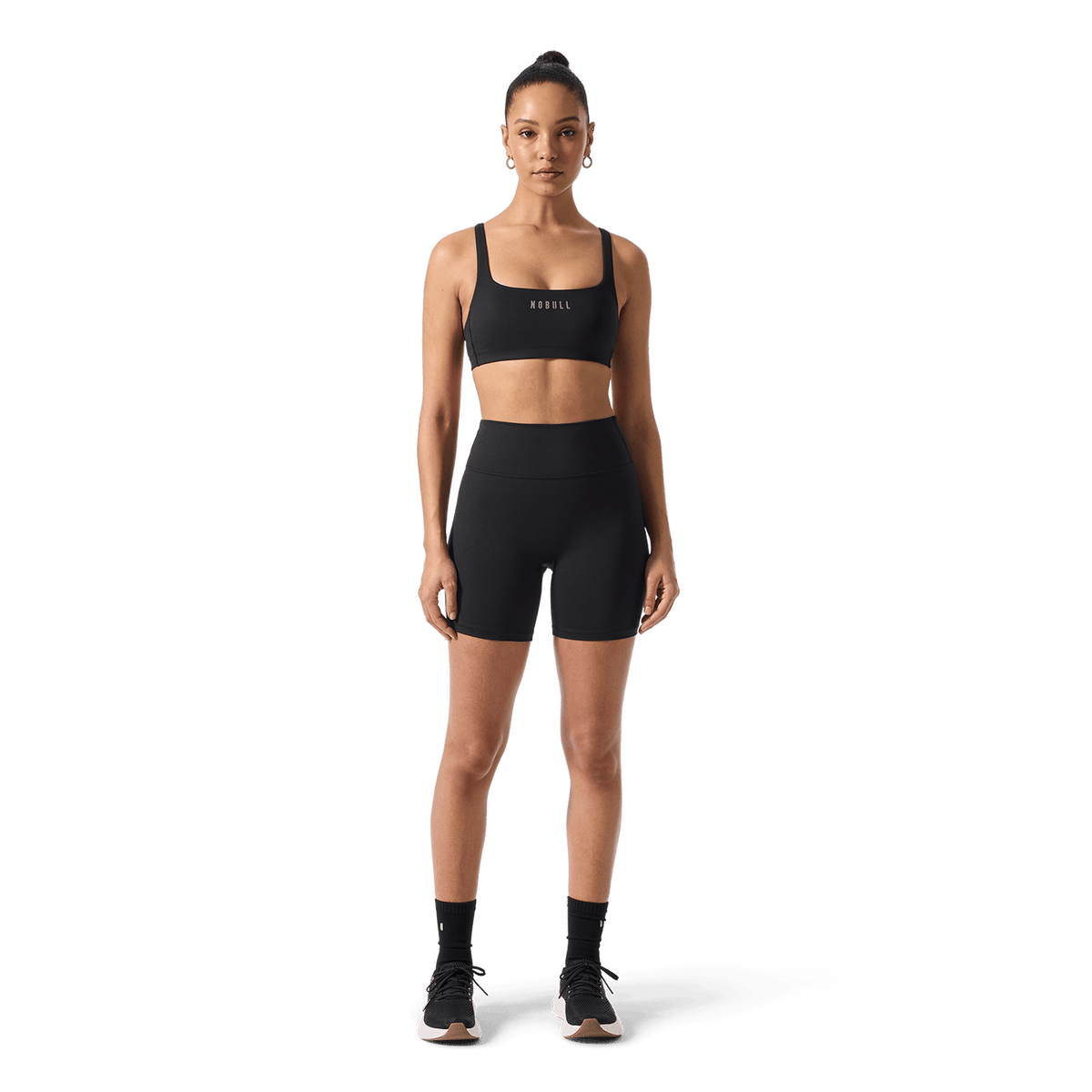 NOBULL Women's Black U High-Rise Matte Short 6"