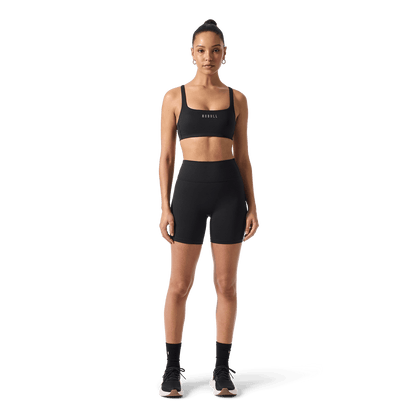 NOBULL Women's Black U High-Rise Matte Short 6"