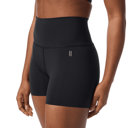 NOBULL Women's Black High-Rise Drive Short 4"