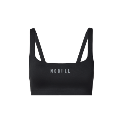 NOBULL Black NOBULL Matte Square Neck Sports Bra