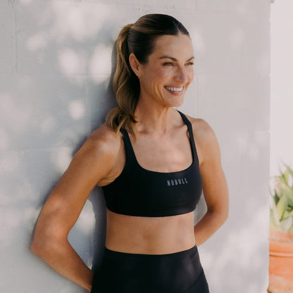 NOBULL Black NOBULL Matte Square Neck Sports Bra