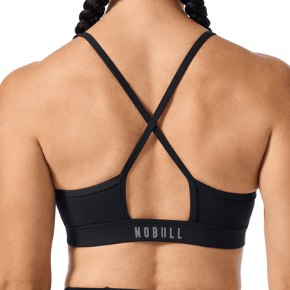 NOBULL Black Drive Thin Strap Sports Bra