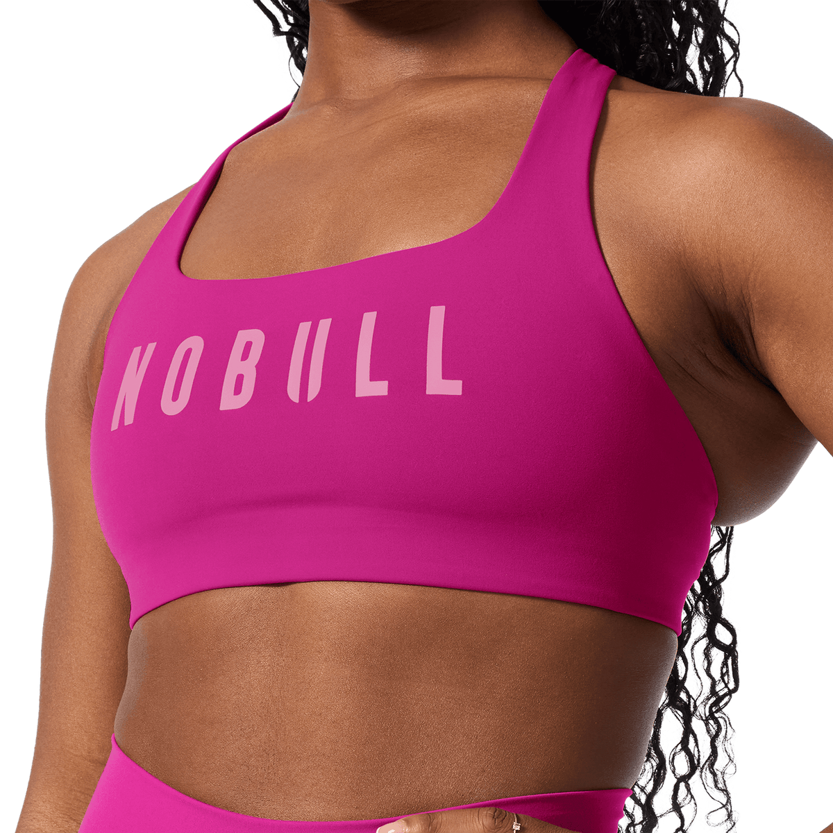 NOBULL Vivid Fuchsia NOBULL Drive Racerback Sports Bra
