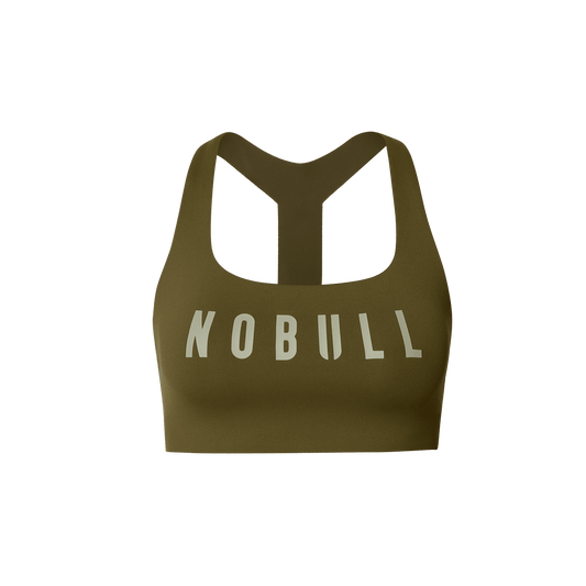 NOBULL Tactical Green NOBULL Drive Racerback Sports Bra