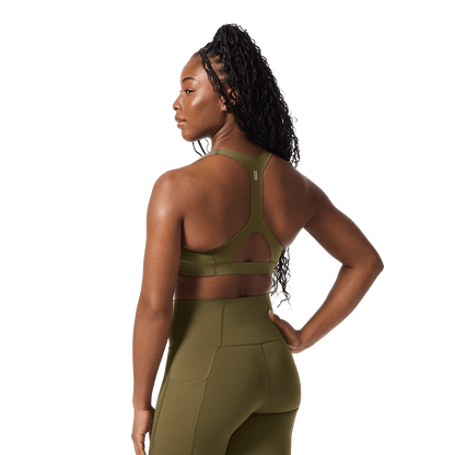 NOBULL Tactical Green NOBULL Drive Racerback Sports Bra
