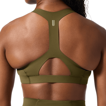 NOBULL Tactical Green NOBULL Drive Racerback Sports Bra