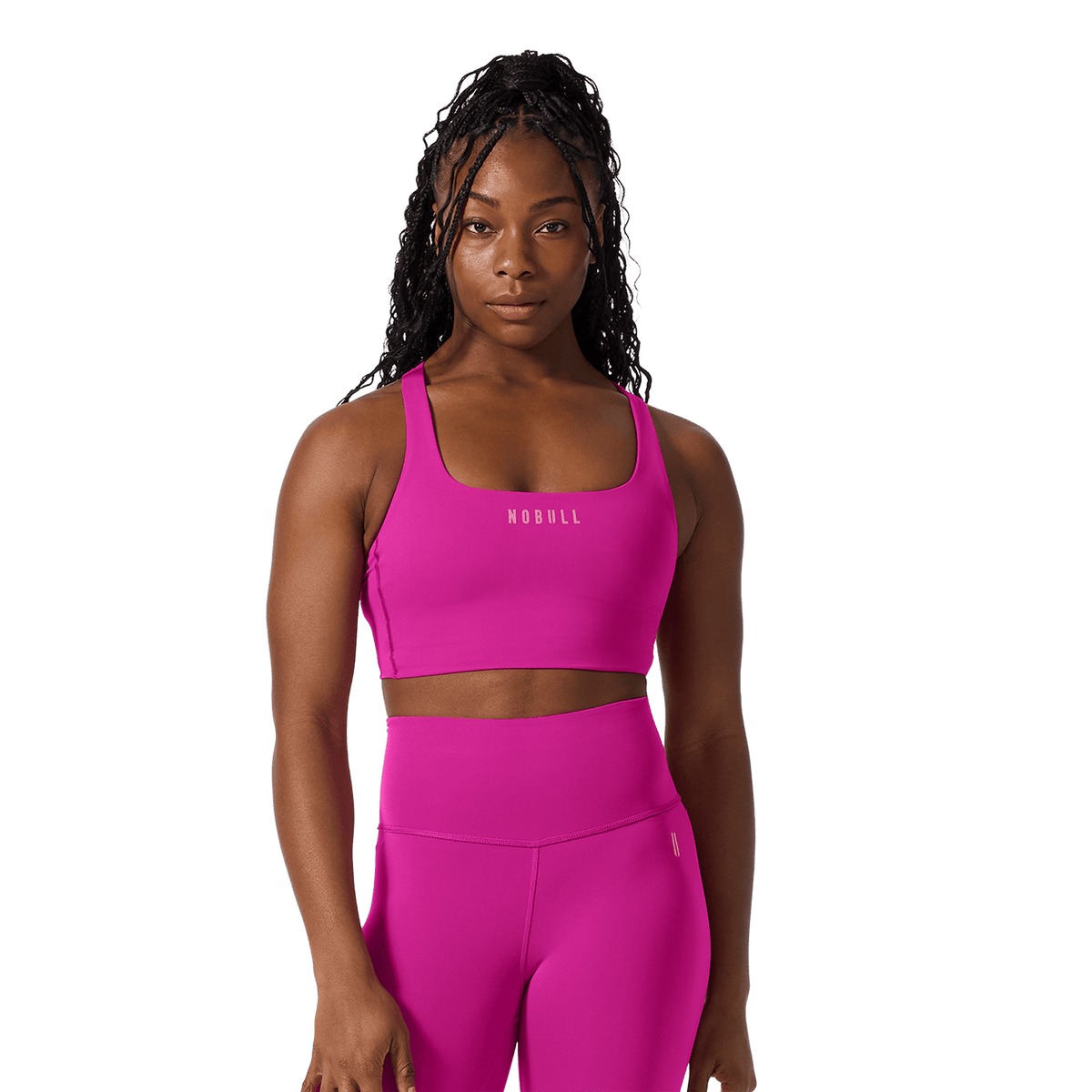 NOBULL Vivid Fuchsia NOBULL Drive Longline Sports Bra
