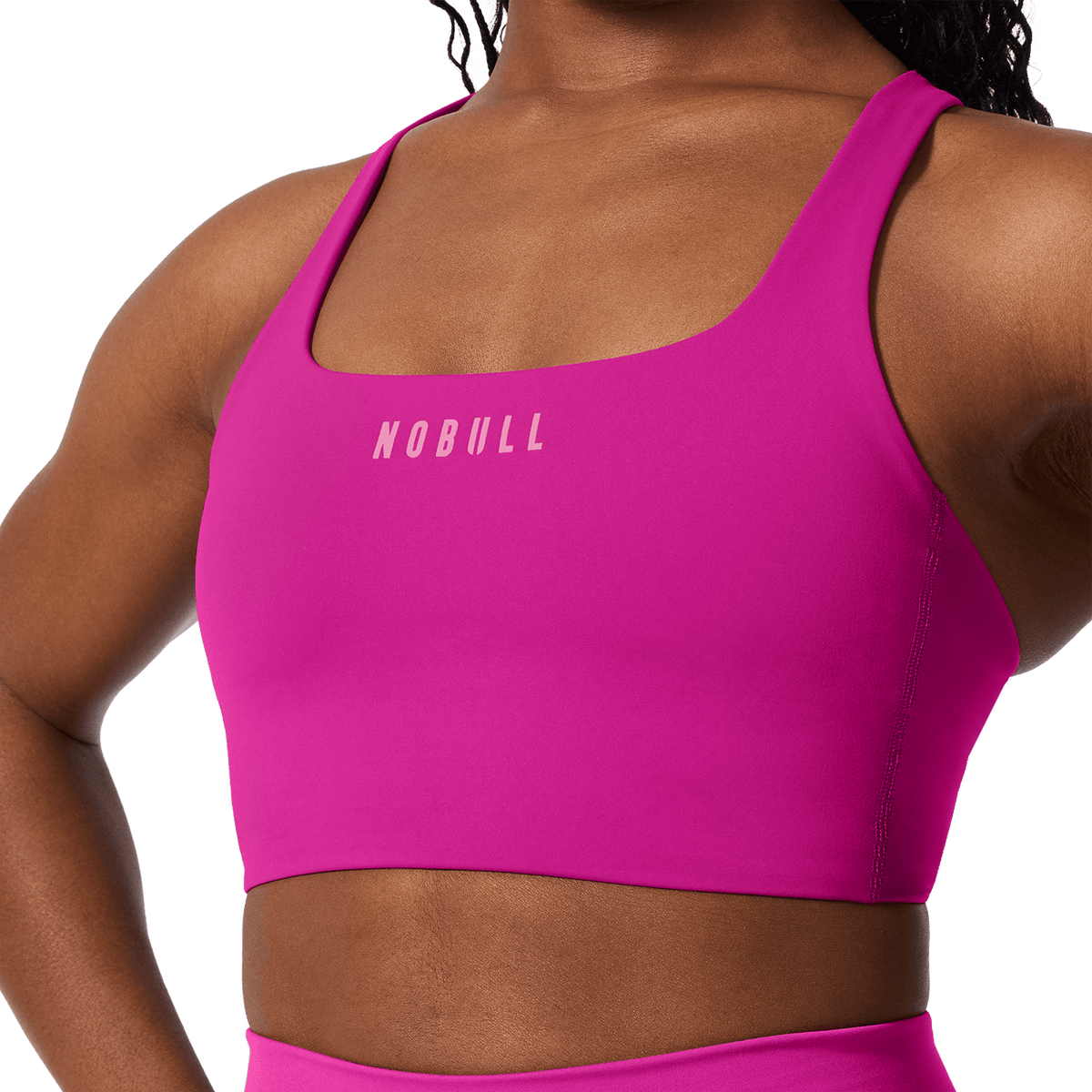 NOBULL Vivid Fuchsia NOBULL Drive Longline Sports Bra