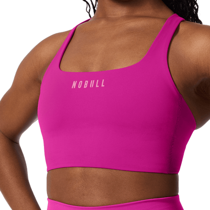 NOBULL Vivid Fuchsia NOBULL Drive Longline Sports Bra