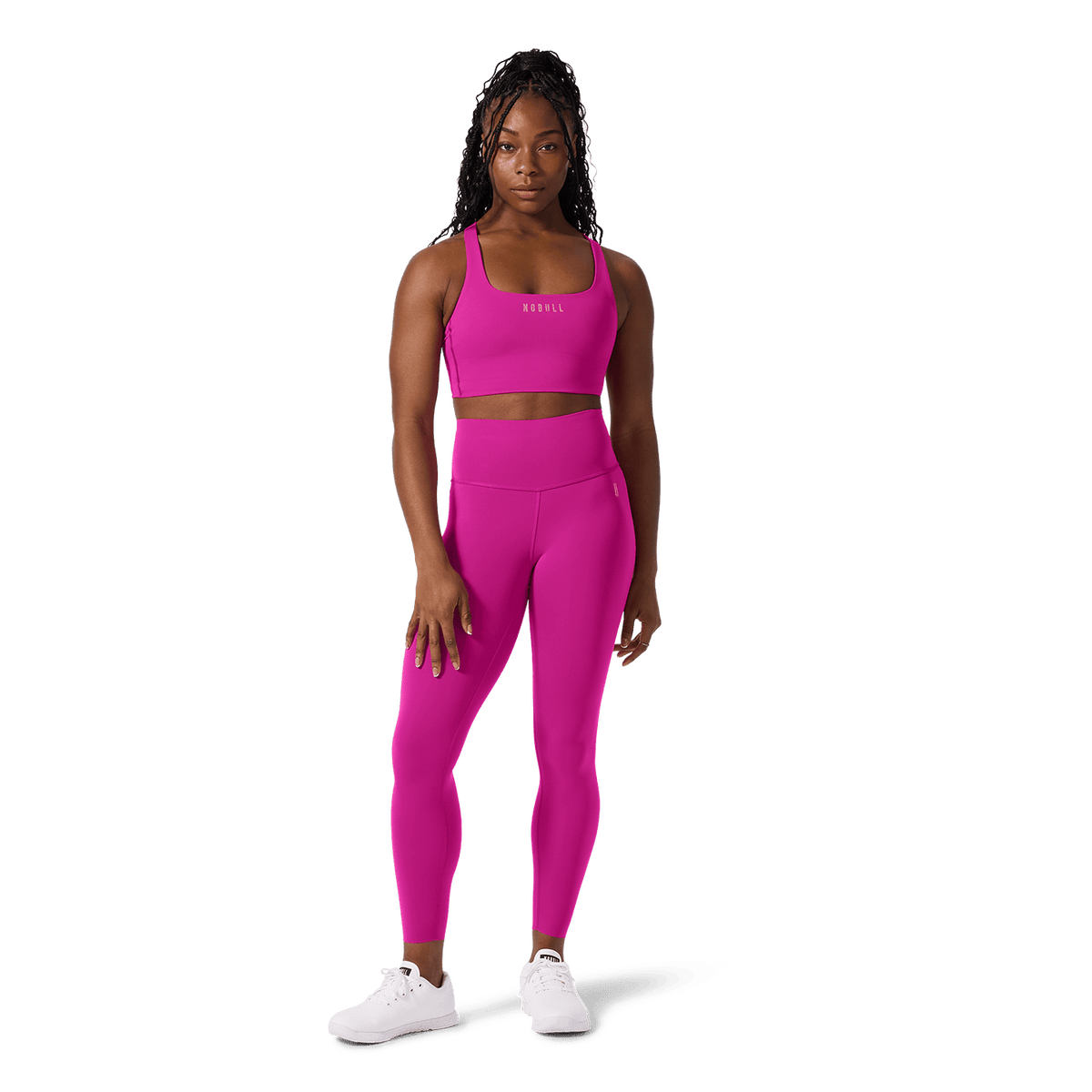 NOBULL Vivid Fuchsia NOBULL Drive Longline Sports Bra