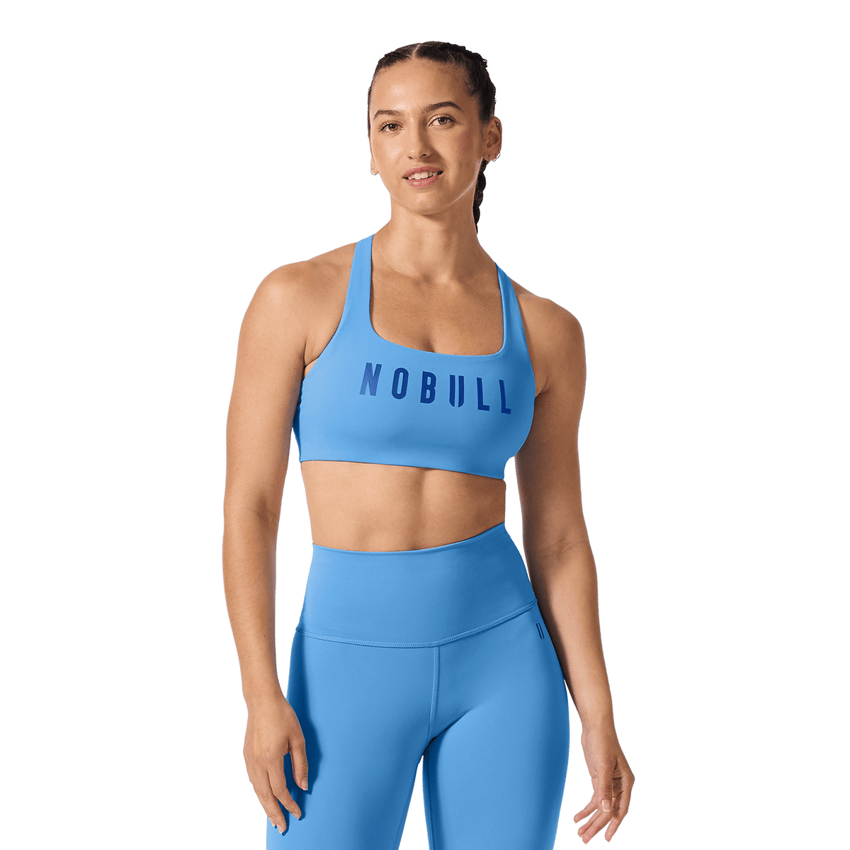 NOBULL Light Blue NOBULL Drive Racerback Sports Bra