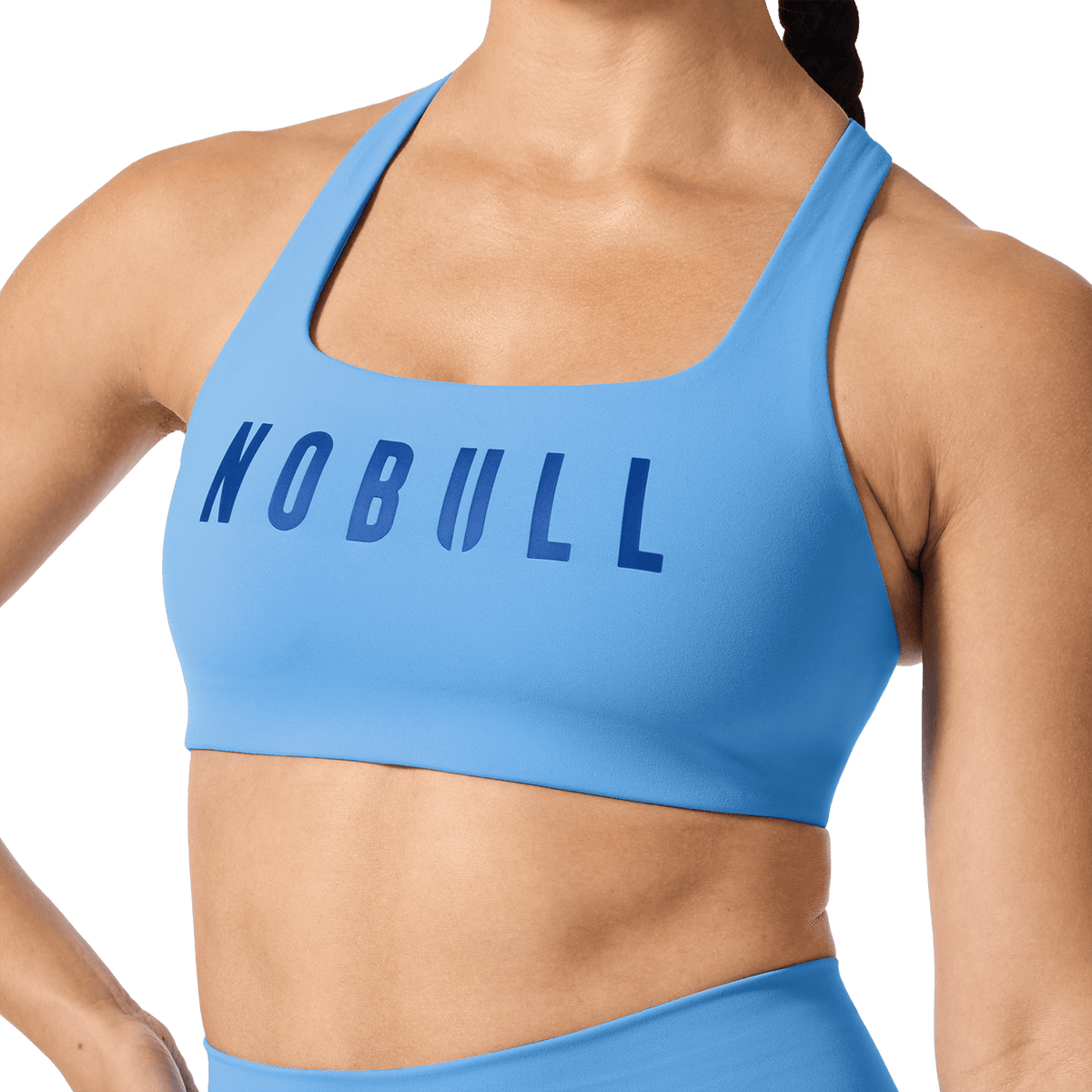 NOBULL Light Blue NOBULL Drive Racerback Sports Bra
