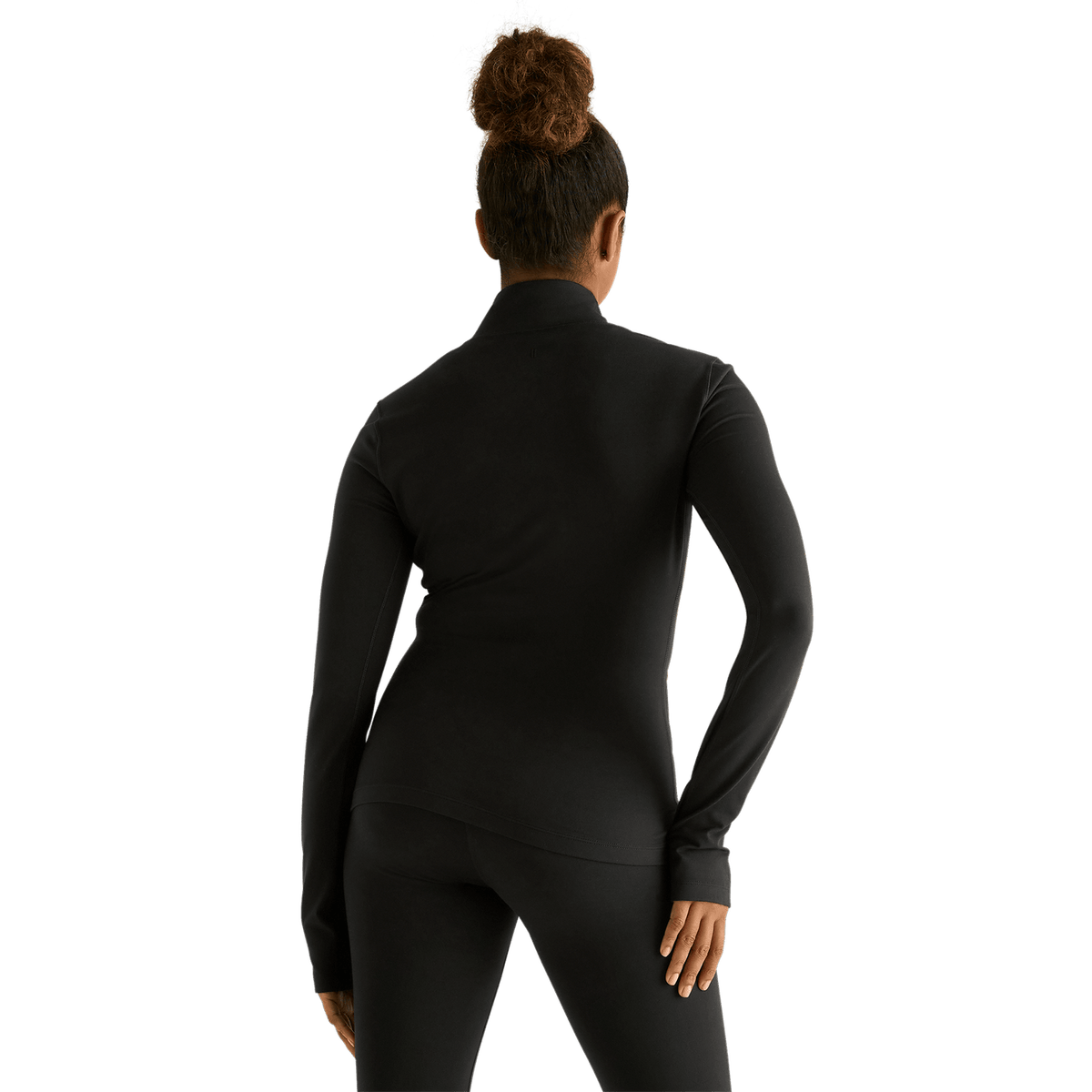 NOBULL Women's Black Matte Zip-Up Jacket