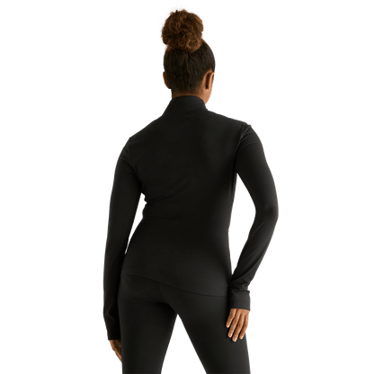 NOBULL Women's Black Matte Zip-Up Jacket