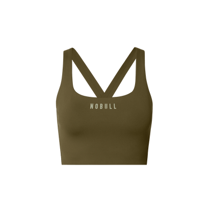 NOBULL Tactical Green NOBULL Drive Longline Sports Bra