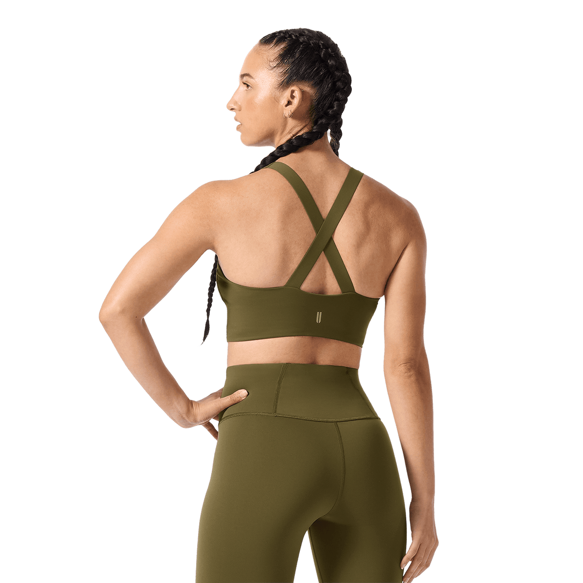 NOBULL Tactical Green NOBULL Drive Longline Sports Bra