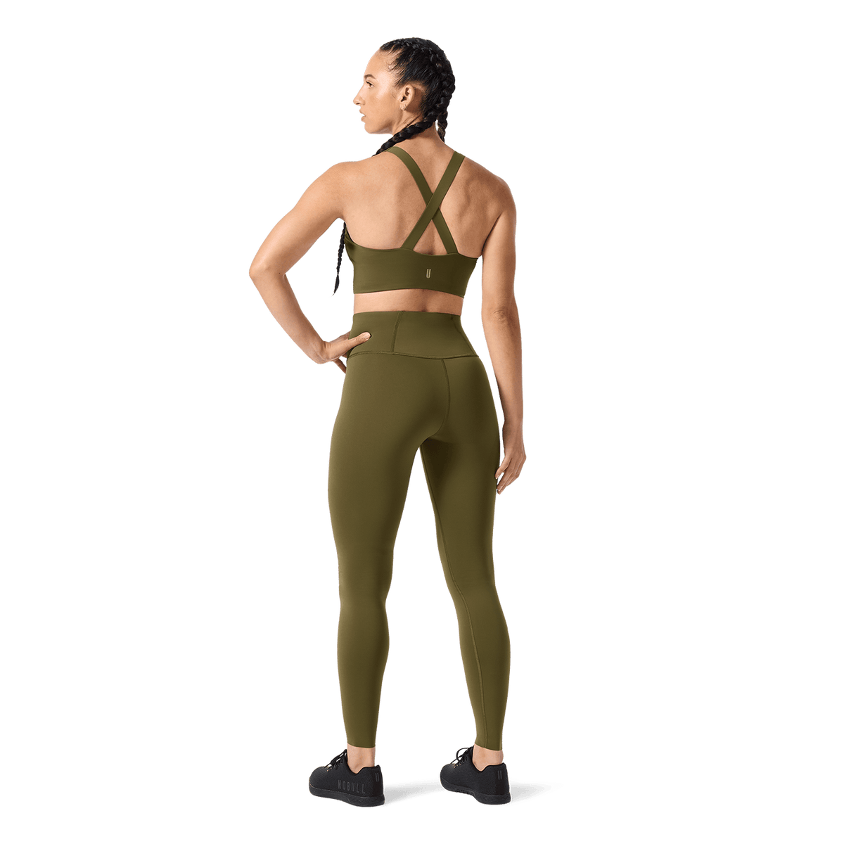 NOBULL Tactical Green NOBULL Drive Longline Sports Bra