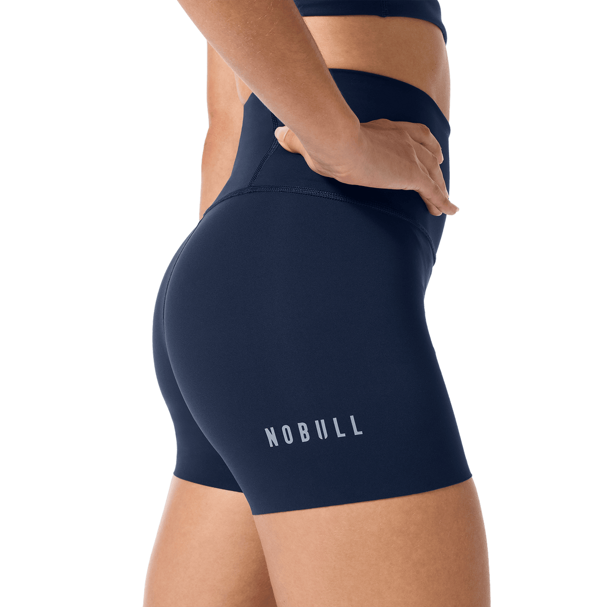 NOBULL Women's Night Navy High-Rise Drive Short 4"