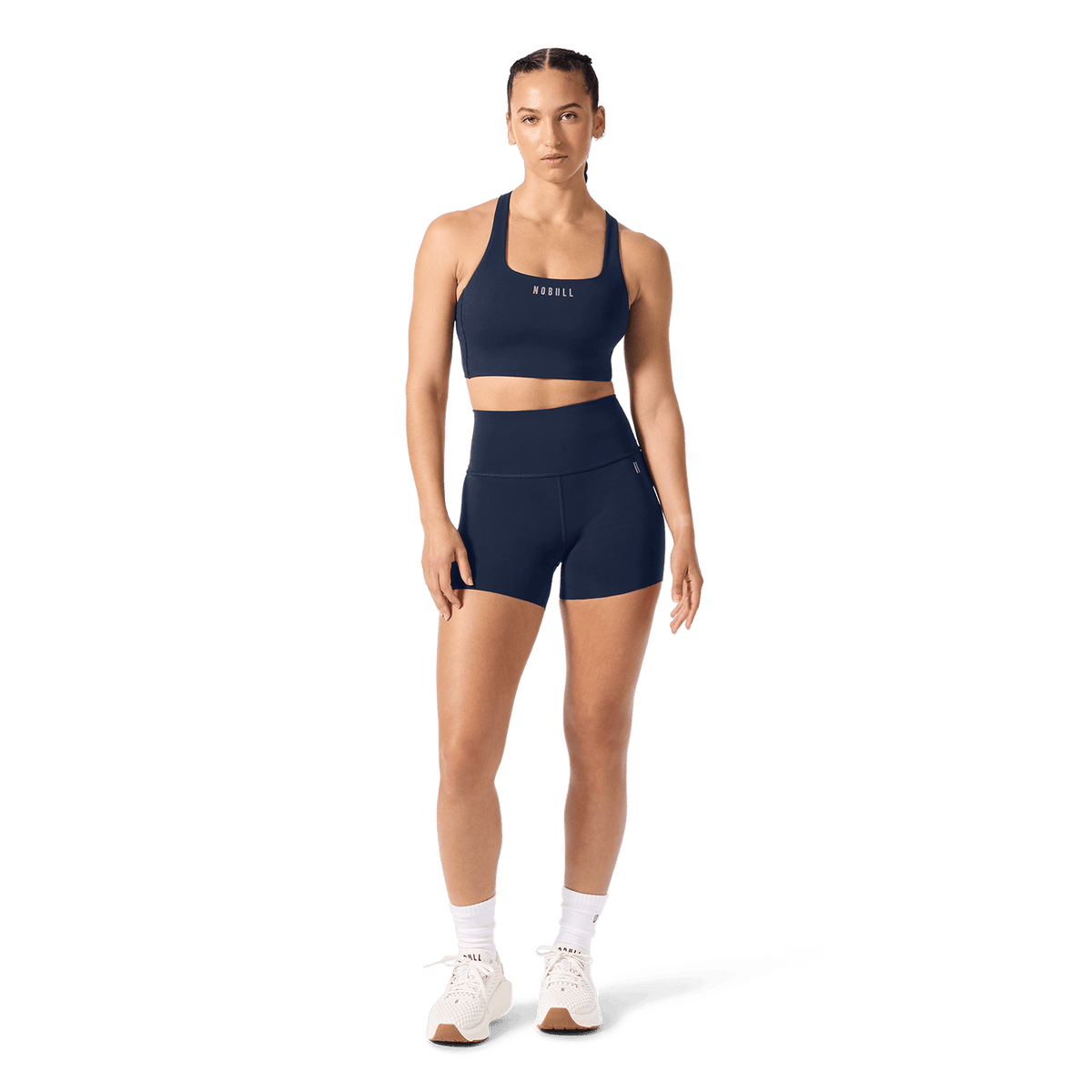 NOBULL Women's Night Navy High-Rise Drive Short 4"