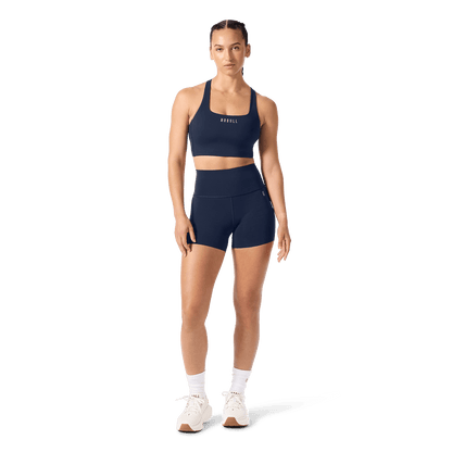 NOBULL Women's Night Navy High-Rise Drive Short 4"