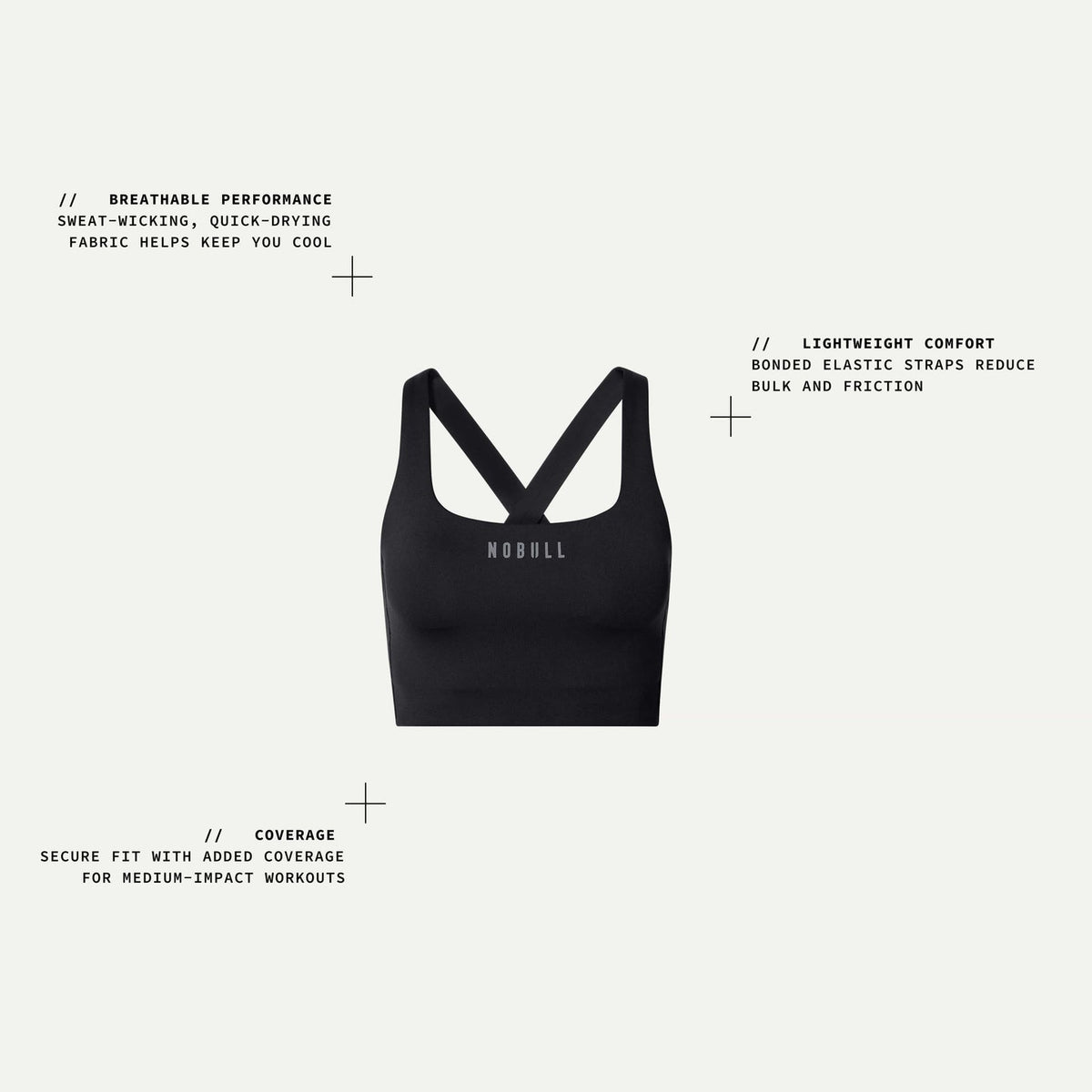 NOBULL Night Navy NOBULL Drive Longline Sports Bra