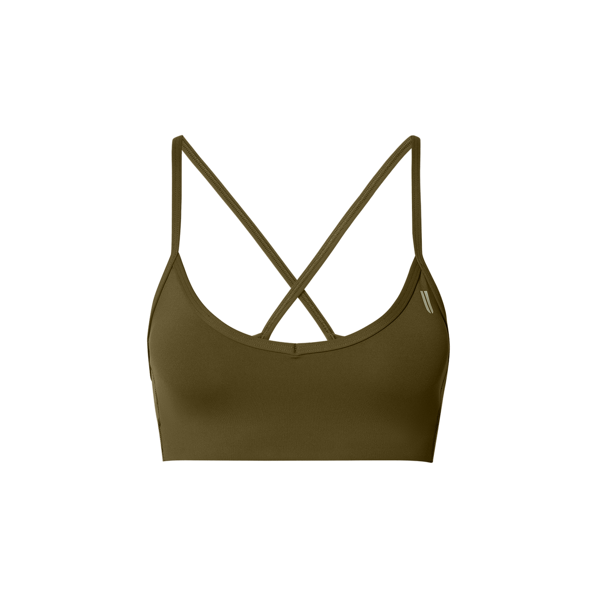 NOBULL Tactical Green Drive Thin Strap Sports Bra