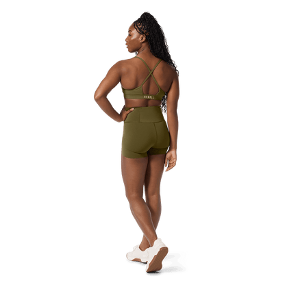 NOBULL Tactical Green Drive Thin Strap Sports Bra