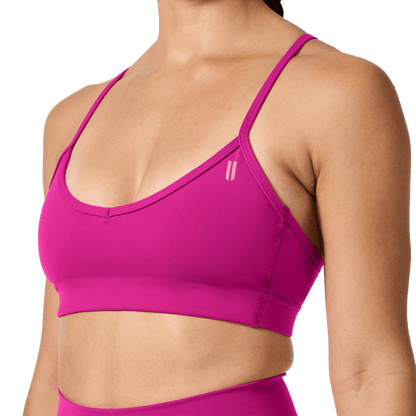 NOBULL Vivid Fuchsia Drive Thin Strap Sports Bra