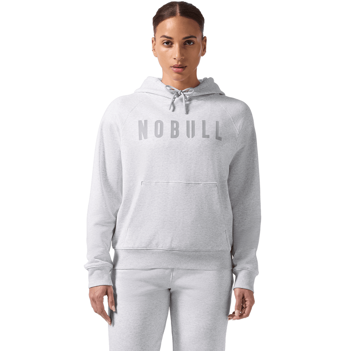 NOBULL Women's Light Grey Heather NOBULL Hoodie