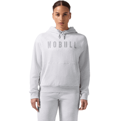 NOBULL Women's Light Grey Heather NOBULL Hoodie