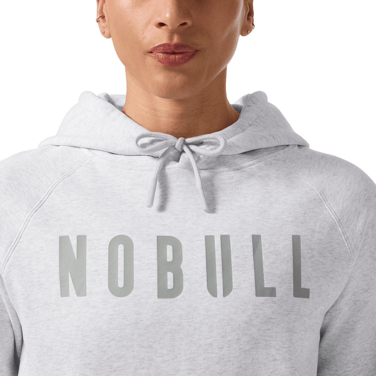 NOBULL Women's Light Grey Heather NOBULL Hoodie