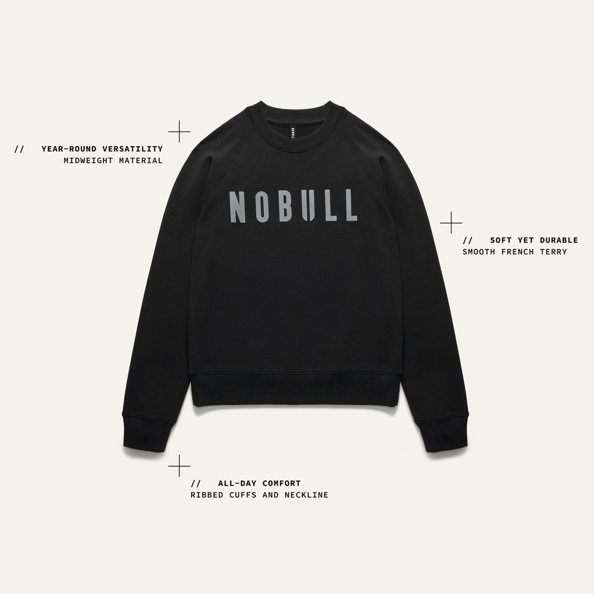 NOBULL Women's Cream NOBULL Crew