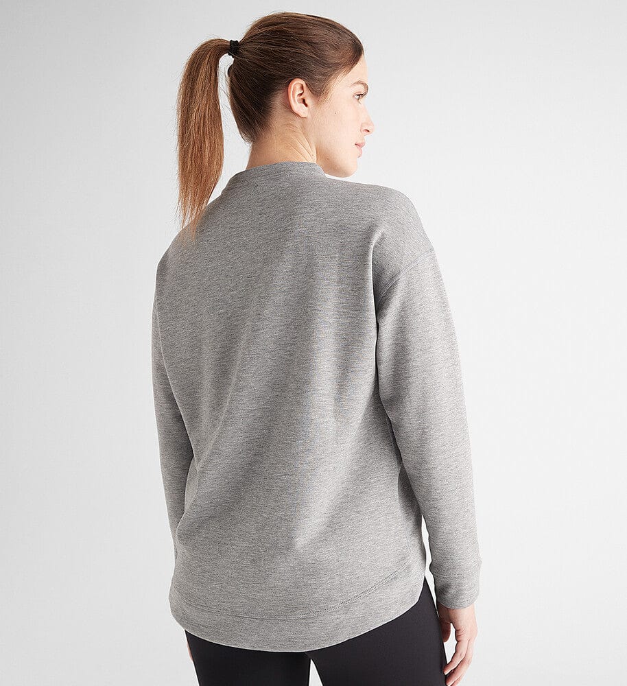 NOBULL Women's Heather Gray NOBULL Crew Sweatshirt
