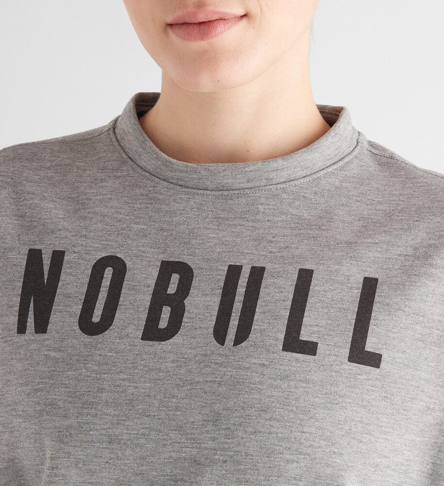 NOBULL Women's Heather Gray NOBULL Crew Sweatshirt