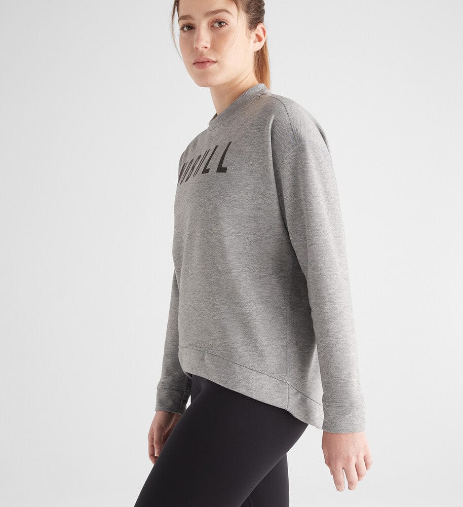 NOBULL Women's Heather Gray NOBULL Crew Sweatshirt