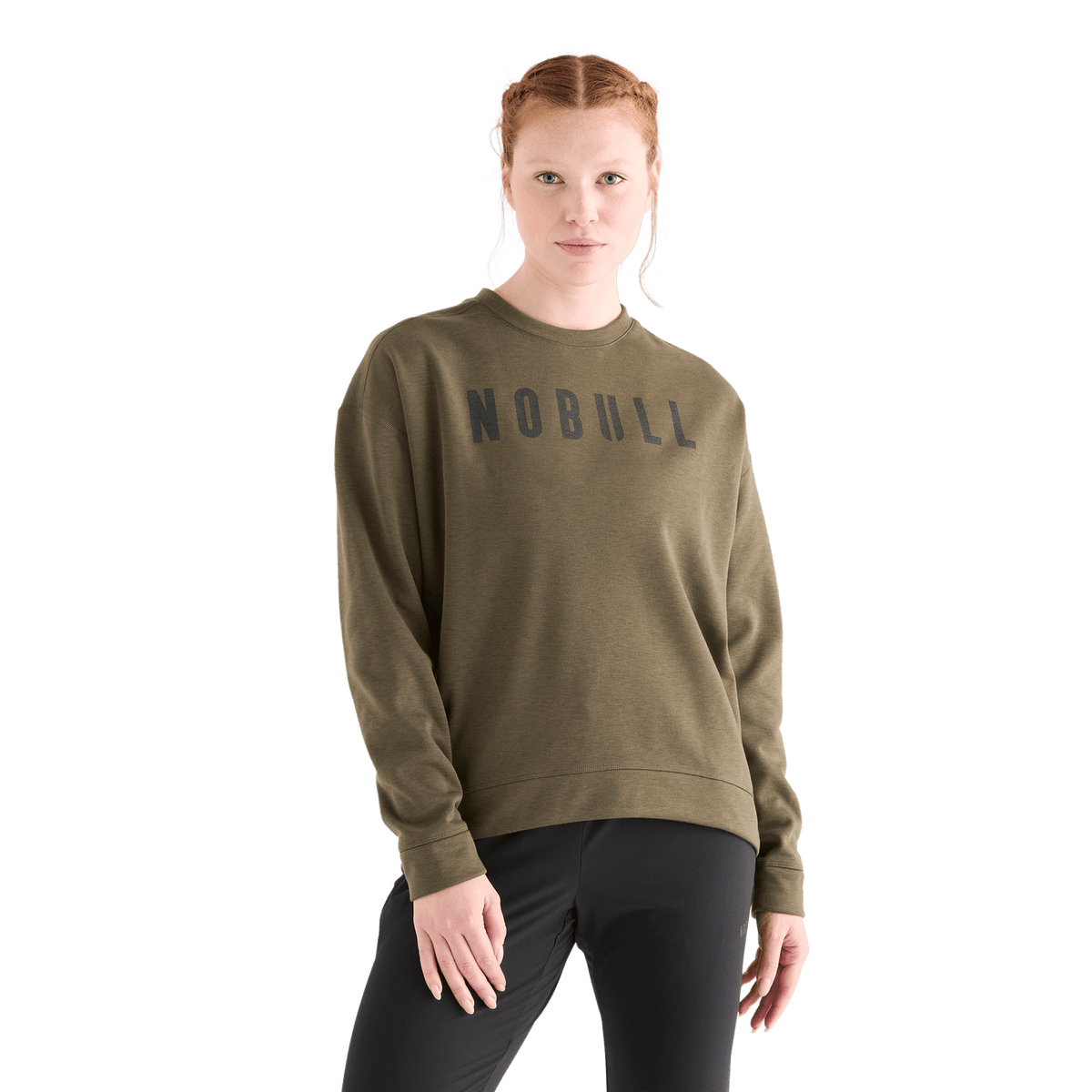 NOBULL Women's Army Green NOBULL Crew Sweatshirt