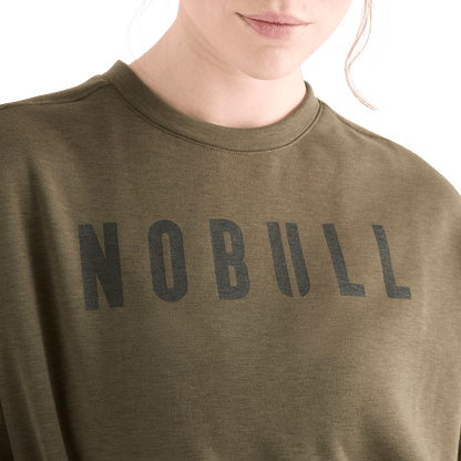 NOBULL Women's Army Green NOBULL Crew Sweatshirt