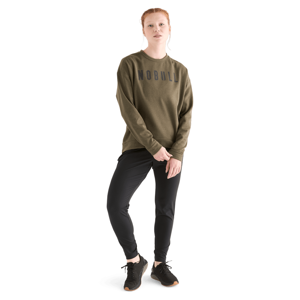 NOBULL Women's Army Green NOBULL Crew Sweatshirt