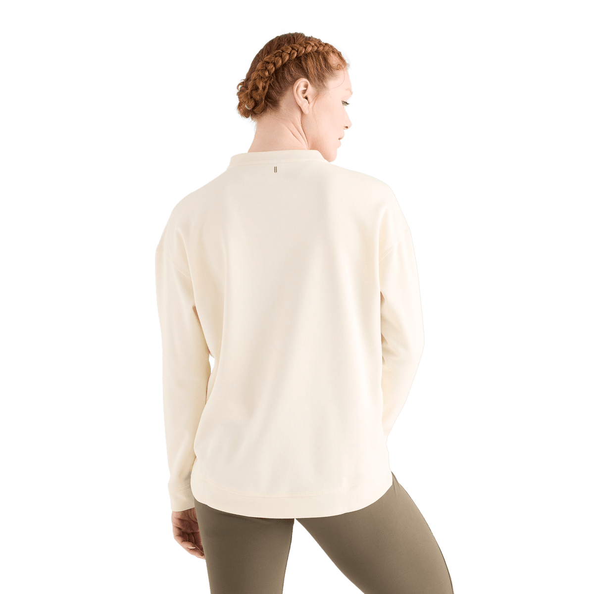 NOBULL Women's Ivory NOBULL Crew Sweatshirt