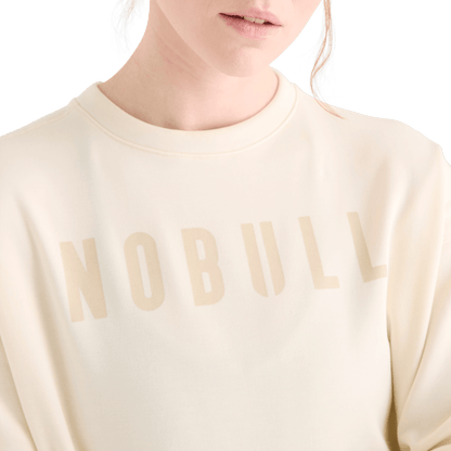 NOBULL Women's Ivory NOBULL Crew Sweatshirt